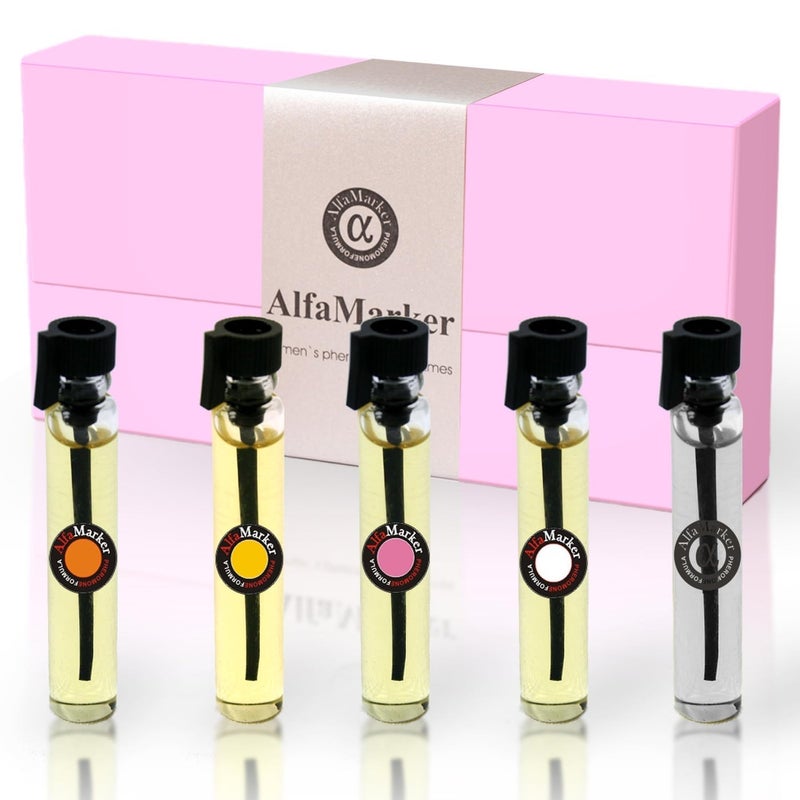 ALFAMARKER Women Perfume Set - 5 Female Perfum Set 5x2ml - Great Holiday Gift - Long Lasting Fragrance - Image 1